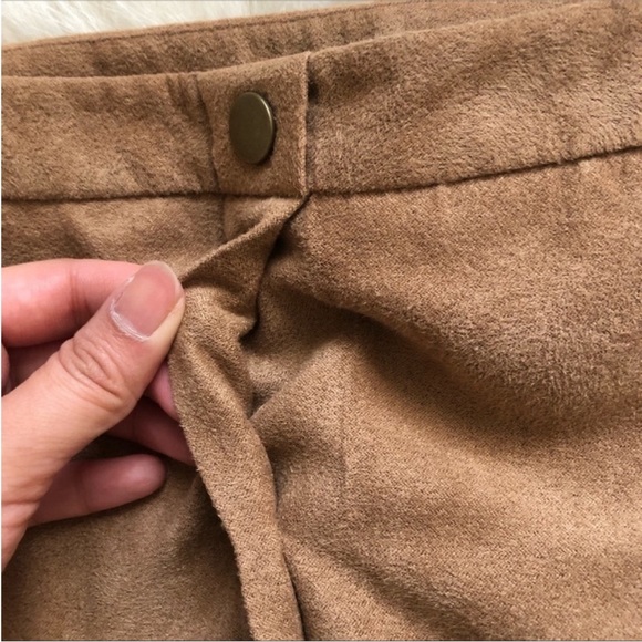 Metaphor Faux Suede Miniskirt - Picture 4 of 6